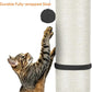 PAWSCRAT Cat Scratching Post 32" Tall, Large Diameter Natural Sisal Cat Scratch Post with Dangling Ball, Scratch-Resistant and Durable Tall Cat Scratcher for Indoor Cats, Protect Your Furniture, Grey