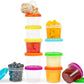 Tafura 4 Oz. Small Containers with Lids [12 Pack] | Condiment Containers for Puree, Snacks, and More | Reusable Small Plastic Food Storage Containers, BPA Free
