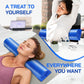 Yes4All Medium Firm Half Foam Rollers for Post-Workout Relaxation, 12/18/24/36 inch PE Foam Roll for Back Massage & Yoga Exercise