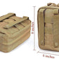 EMT Pouch MOLLE Ifak Pouch Tactical MOLLE Medical First Aid Kit Utility Pouch Carlebben (with Medical Supplies Tan)