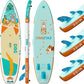 Joy 8'×29"/11'×35" Inflatable Paddle Board for Kids, One-Stop Premium SUP Accessories, Stand Up Paddle Board for More Balance, Tailored Fins for More Fun