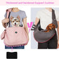 Ownpets Pet Dog Sling Carrier Bag Adjustable Padded Strap Dog Hand Free Safe Mesh Pet Carrier for Small Medium Dog Cat (Pink)