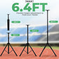 6.4FT High LED Large Timer Race Clock with Tripod Cordless Countdown/up Clock Stopwatch with IR Remote Control for Sports Race, Running Events, Marathon