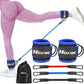 Ankle Resistance Bands with Cuffs, Ankle Bands for Working Out, Ankle Resistance Band for Leg, Booty Workout Equipment for Kickbacks Hip Fitness Training, Exercise Bands for Butt Lift Women