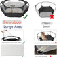 Pawaboo Small Animals Playpen, Waterproof Small Pet Cage Tent with Zippered Cover, Portable Outdoor Yard Fence with 3 Metal Rod for Kitten/Puppy/Guinea Pig/Rabbits/Hamster/Chinchillas, Black