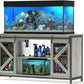 55-75 Gallon Aquarium Stand Heavy Duty Steel Frame, Fish Tank Cabinet with Accessories Storage for Reptile Terrarium & Turtle Tank - 1000lbs Capacity (Grey)