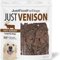 JustFoodForDogs Venison Dog Treats, Single-Ingredient Healthy Dog Treats, Made in The USA, 5 oz