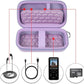 MP3 & MP4 Player Case for SOULCKER/G.G.Martinsen/Grtdhx/iPod Nano/Sandisk Music Player/Sony NW-A45 and Other Music Players with Bluetooth. Fit for Earbuds, USB Cable, Memory Card - Purple