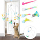 5 Pack Cat Toy Replaceable Feathers for Interactive Cat Toys with Remote Control, Cat Feather Toys Attachments for Indoor Cats Exercise and Play (Not Include Cat Toy, Only Accessories)