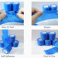 6 Pack 2" x 5 Yards Self Adhesive Bandage Wrap Breathable Cohesive Vet Wrap for Pets, Elastic Self-Adherent Tape for Sports, Wrist, Ankle (Blue)