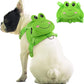IDOMIK Dog Backpack Harness, No-Pull Dog Backpack with D-Ring for Small Medium Dogs, Cute Self Carrier Backpack for Dogs to Wear, Adjustable Dog Harness Backpack for Traveling Camping Hiking, Frog, S