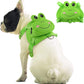 IDOMIK Dog Backpack Harness, No-Pull Dog Backpack with D-Ring for Small Medium Dogs, Cute Self Carrier Backpack for Dogs to Wear, Adjustable Dog Harness Backpack for Traveling Camping Hiking, Frog, L
