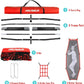 7'X7' Baseball Softball Practice Net,Pitching Net,Batting Net,with Baseball Tee,Bonus Strike Zone and Bow Frame,for Hitting,Pitching, Catching