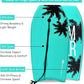 Goplus 41''/37''/33'' Lightweight Body Board for Beach, Surf Board with EPS Core, XPE Deck, HDPE Slick Bottom, Wrist Leash, Bodyboard for Kids Adults Surfing