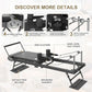 Pilates Reformer, Foldable Reformer Pilates Machine, Pilates Equipment for Home Women Use Gym Workout & Advanced and Beginners Users, Up to 400 lbs Weight Capacity Reformers