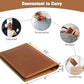 Jack&Chris Leather Passport Holder, Handmade Passport cover, Travel Wallet Cover Case for Men and Women, Leather Travel Documents Organizer Protector, Brown-Red, 2PC