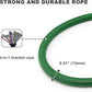 Rope Dog Leash, 4 ft Heavy Duty Dog Leash with Aviation Aluminum Auto Locking Carabiner, Strong Nylon Pet Lead for Small, Medium, Large Dogs (Green, 4FT)