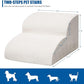 Dog Stairs for Small Dogs - High Density Foam Pet Steps, Extra Wide Dog Ramp with Non-Slip Bottom for High Beds, Couch and Sofa, Best for Dogs Injured, Older Doggy Cats