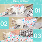21.7" Cat Grooming Wrap, Cat Wrap for Cutting Nails, Self-Adherent Fabric Wrap for Cats, Cat Burrito Wrap Anti-Scratch, Anti-Escape, Multifunctional Swaddle Wrap Pet Tool (Swan, Large)