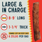Canine Chews 8-9" Beef Basted Thick Rawhide Retriever Rolls - Pack of 25 Beef-Flavored Long-Lasting Dog Rawhide Chews - Protein-Dense Jumbo Rawhide Bones For Large Dogs - Treats for Aggressive Chewers