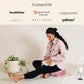Mindful and Modern Velvet Meditation Cushion - Luxury Zafu Floor Pillow for Yoga - Large Buckwheat Meditation Pillow with Luxe Removable Cover in Six Colors