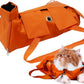 Kukaster Pet Cat’s Restraint Bag for Claw Care Nail Trimming Anti-Scratching Grooming Bag for Cats Medical Examination(Orange-s)