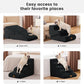 Gardner Pet Dog Stairs for Small Dogs 19.7" H, 4-Step Black Curved Pet Stairs, Dog Steps for High Bed (18-24 in), Couch with Durable Non-Slip Waterproof Fabric Cover and CertiPUR-US Certified Foam