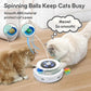 ORSDA Cat Toy, 3-in-1 Automatic Interactive Electronic Moving Ambush Feather, Fluttering Butterfly, Track Balls, USB Rechargeable Powered Smart Indoor Exercise Kicker