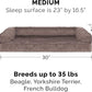 Furhaven Cooling Gel Dog Bed for Medium/Small Dogs w/ Removable Bolsters & Washable Cover, For Dogs Up to 35 lbs - Faux Fur & Velvet Sofa - Driftwood Brown, Medium