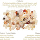 Halatool Crystal Pebbles 6 LB Bulk Bag 0.27"-0.79" Natural Landscaping Pebbles Aquarium Gravel Decorative Polished Stone Suitable for Plants Home Decoration DIY Handmade Fish Tanks Vase Filler