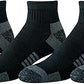 Amazon Essentials Men's Athletic Ankle Socks, Breathable, Cotton Blend, Cushioned, 6 Pairs