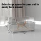 Suhaco Stainless Steel Litter Box Side Entry, Kitty Litter Mat and White Scoop Included Covered Metal High Sided Extra Large Cat Litter Box with Lid Removable Enclosure for Medium Cats (Tall Grey)
