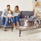 Veehoo Outdoor Elevated Dog Bed, Raised Dog Cot for Large Dogs, Cooling Washable Waterproof Pet Hammock Beds with Slope Headrest, Breathable Mesh and Sturdy Frame, Large, Brown, CWC2204