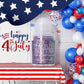 Red White and Blue Roll-on Body Glitter Gel, 4th of July Accessories Holographic Face Glitter Gel, Fourth of July Sequins Makeup for President's Day Patriotic Veterans Day