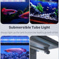Pawfly 3 W Aquarium LED Light 7.5 Inch Underwater Fish Tank Light with Full Spectrum IP68 Waterproof White Blue Red Lights with Daytime & Night Mode Timer Auto On/Off and Adjustable Brightness