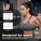 Wireless Earbuds, Sports Bluetooth Headphones, 80Hrs Playtime Ear Buds with LED Power Display, Noise Canceling Headset, IPX7 Waterproof Earphones for Workout/Running (Rose Gold)