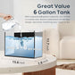 6 Gallon Glass Fish Tank, Small Aquarium Fish Bowl Cube for Betta Goldfish Snails Shrimp Aquatic Planting, Easy to Maintain Ultra Clear Rimless Design 5 Gallons Low Iron