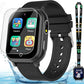 Kids Waterproof Smart Watch Gift for Boys Ages 3-12, 32 Puzzle Games, HD Touchscreen, Dual Camera, Vedio Pedometer Music Player, Kids Watch Toy Birthday Gifts for Boys Ages 5 6 7 8 9 10 (Black)