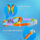 Kids Swim Goggles, Swimming Goggles for Kids with Nose Clip, Earplugs, Nose Bridge for Age 3-15