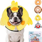 KOOLTAIL Inflatable Dog Cone Collar, Soft Dog Cone Alternative for Large Medium Small Dogs After Surgery, Cute Costume Adjustable Donut Neck Cone for Dogs Cats, Comfortable Recovery E Collar, Duck M