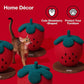 VETRESKA Strawberry Cat Scratching Post, Cute Cat Scratcher with Sisal Rope, Vertical Cat Scratch Post for Indoor Cat and Kitten, Ring Paper Strawberry Leaves Attract Cats