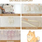 Dog Carrier for Small Dogs Rabbit cat with Lace Design, Cotton Bag, Dog Carrier Soft Sided, Collapsible Travel Puppy Carrier (Beige, 9.4" L x 5.9" W x 9.4" H)