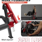 GMWD Leg Extension and Curl Machine, Single Leg Extension, Lying Leg Curl, Standing Leg Curl, Adjustable Leg Exercise Bench with Plate Loaded, Leg Machine Home Gym, Red