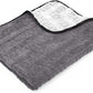 The Rag Company Gauntlet Car Drying Towel - 70/30 Korean Microfiber, Dries Faster Without Scratching, 900gsm, 30x36 inches, Ice Grey/Grey, Pack of 1