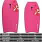 Goplus 41''/37''/33'' Lightweight Body Board for Beach, Surf Board with EPS Core, XPE Deck, HDPE Slick Bottom, Wrist Leash, Bodyboard for Kids Adults Surfing