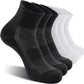 CelerSport 6 Pack Men's Ankle Socks with Cushion, Sport Athletic Running Socks