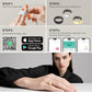 Smart Rings for Women Men,Fitness Tracker Ring,Heart Rate,Blood Oxygen,Blood Pressure,Step Tracker,Sleep Monitoring,No Subscription Fee,IP68 Waterproof Smart Ring for iPhone&Android(Gold 8)
