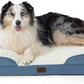 Bedsure XL Orthopedic Dog Bed for Extra Large Dogs - Washable XLarge Dog Cat Bed Waterproof, Comfort Dogs Couch Sofa with Washable Removable Cover, Pet Bed with Nonskid Bottom, Plush-Faded Denim, 42"