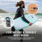 THURSO SURF 42'' Body Boards for Beach Pool Lightweight PE Core IXPE Deck HDPE Bottom FRP Stringers High Performance Body Board with Double Swivel Surf Leash and Bodyboard Bag Lightning