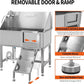 38 Inch Dog Bathing Station for Large Dogs, Stainless Steel Dog Pet Washing Station, Professional Dog Grooming Tub, Pet Wash Bath Station,Right Door